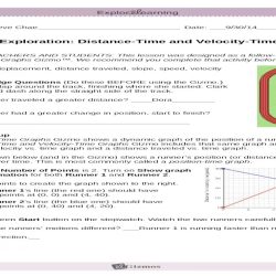 Distance-time graphs gizmo answer key