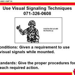 Hand and arm signals army powerpoint