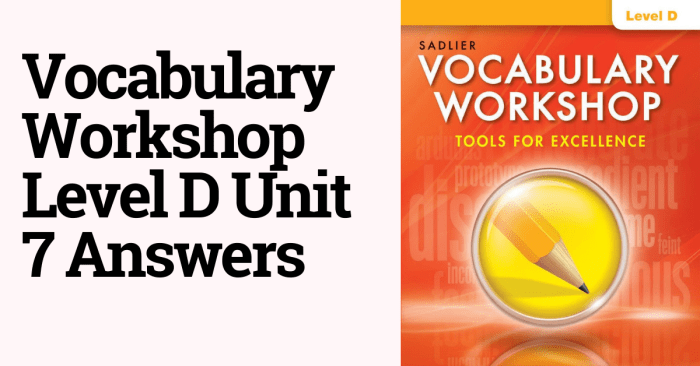 Vocabulary workshop level d unit 9 answers