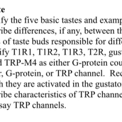 Tastes dataset