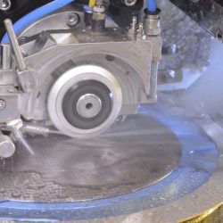 Compared to conventional saws using a laser to saw diamonds